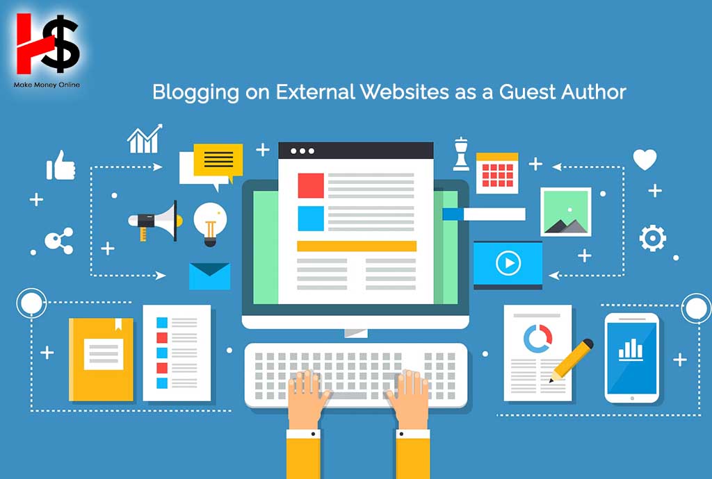 Blogging on external websites as a guest author